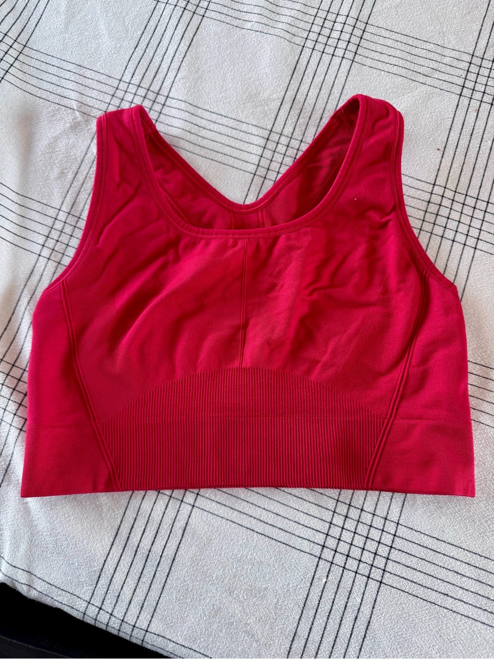 All in Motion Red Seamless Athletic Bra